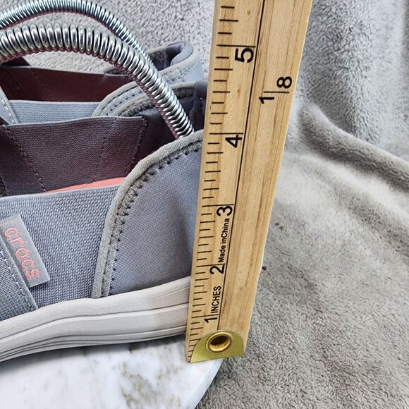 Crocs Shoes Womens Size 11 Gray Slip On Sneakers *NWOT* - Picture 3 of 13